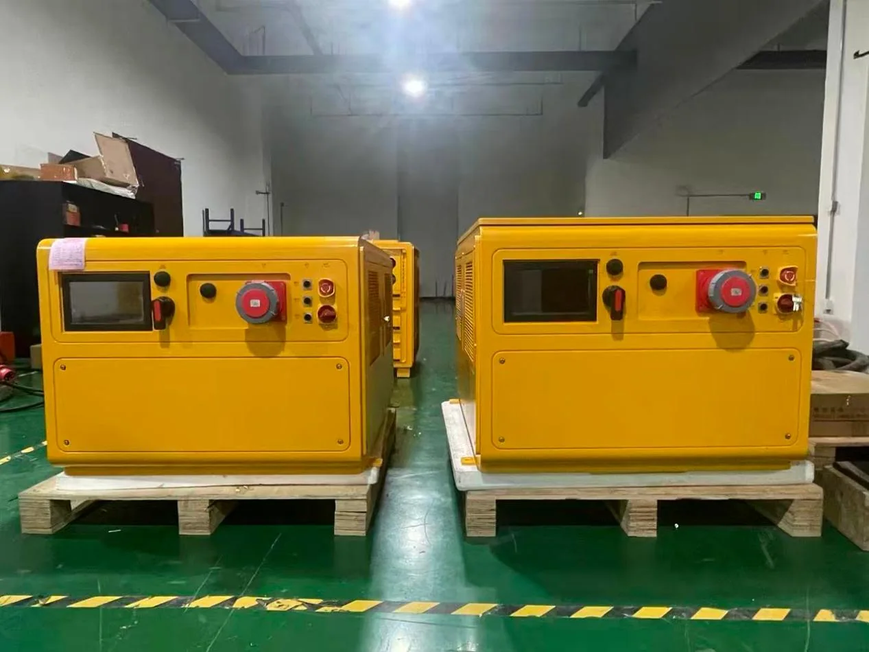 Yellow 100 kWh mobile energy storage units prepared for deployment
