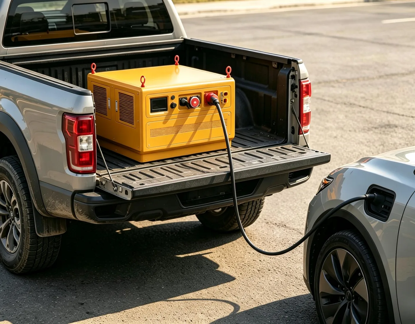 YAHUA mobile energy storage system providing vehicle-side emergency charging