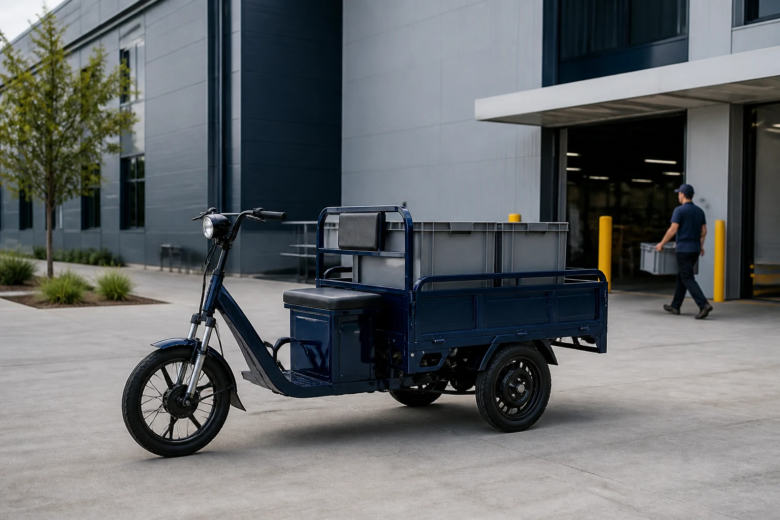 Passenger and cargo electric tricycles application